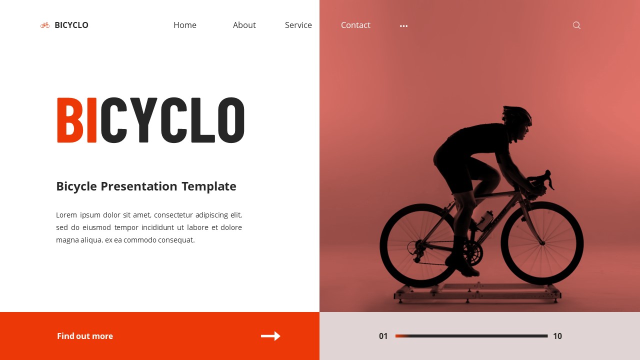 Bicyclo - Bicycle Powerpoint Templates, Presentation Templates ...