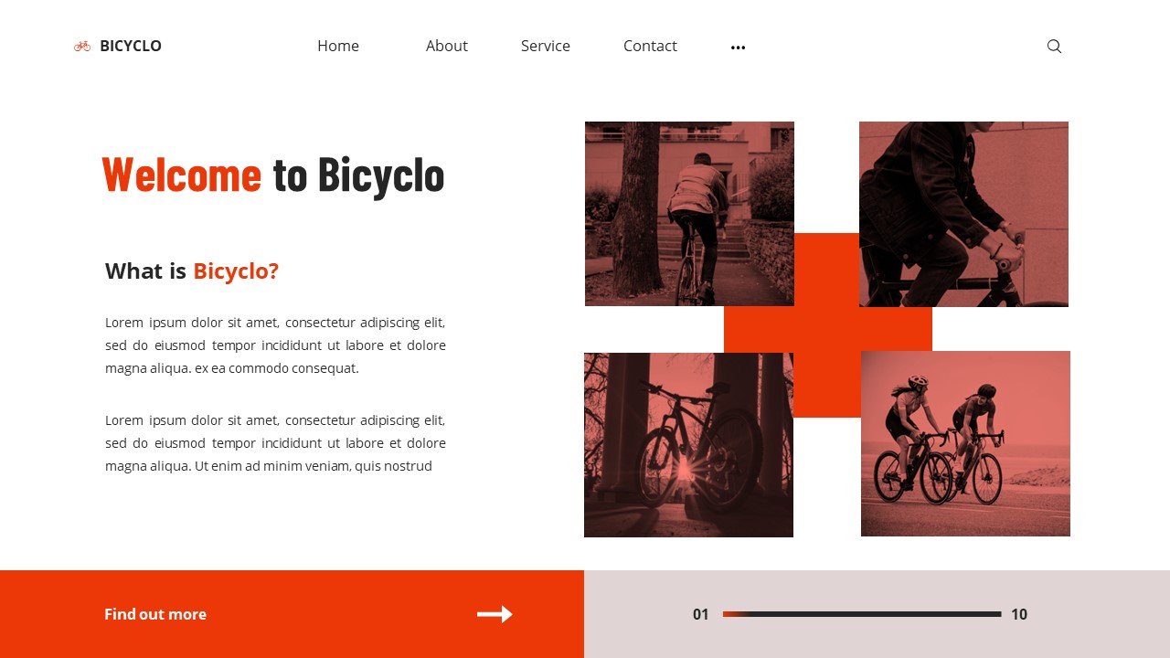 Bicyclo - Bicycle Powerpoint Templates, Presentation Templates ...