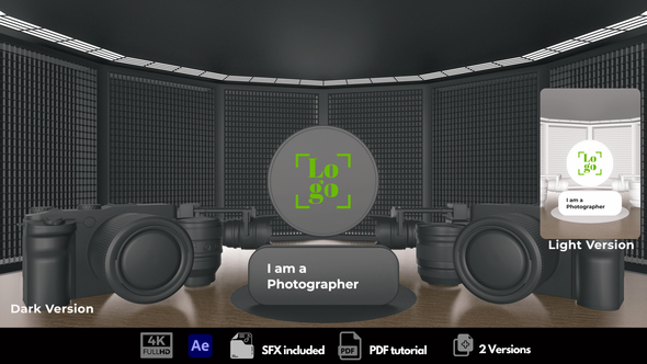 Camera Intro Logo Stings template preview