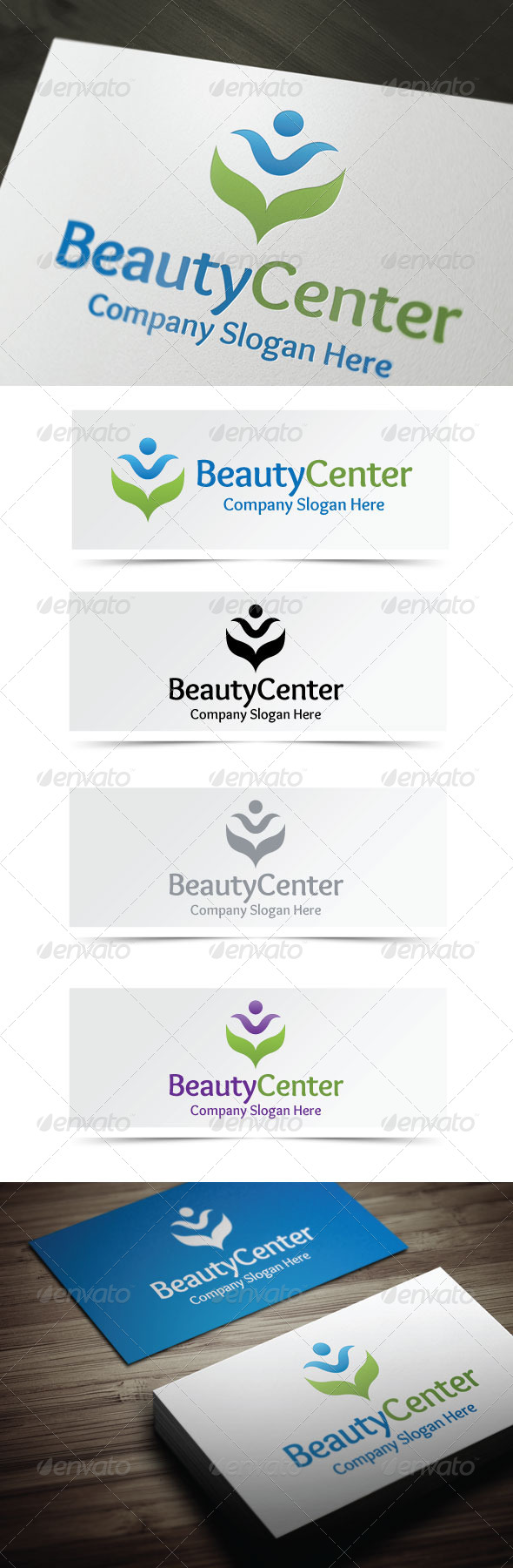 Beauty Center - Humans Logo Templates