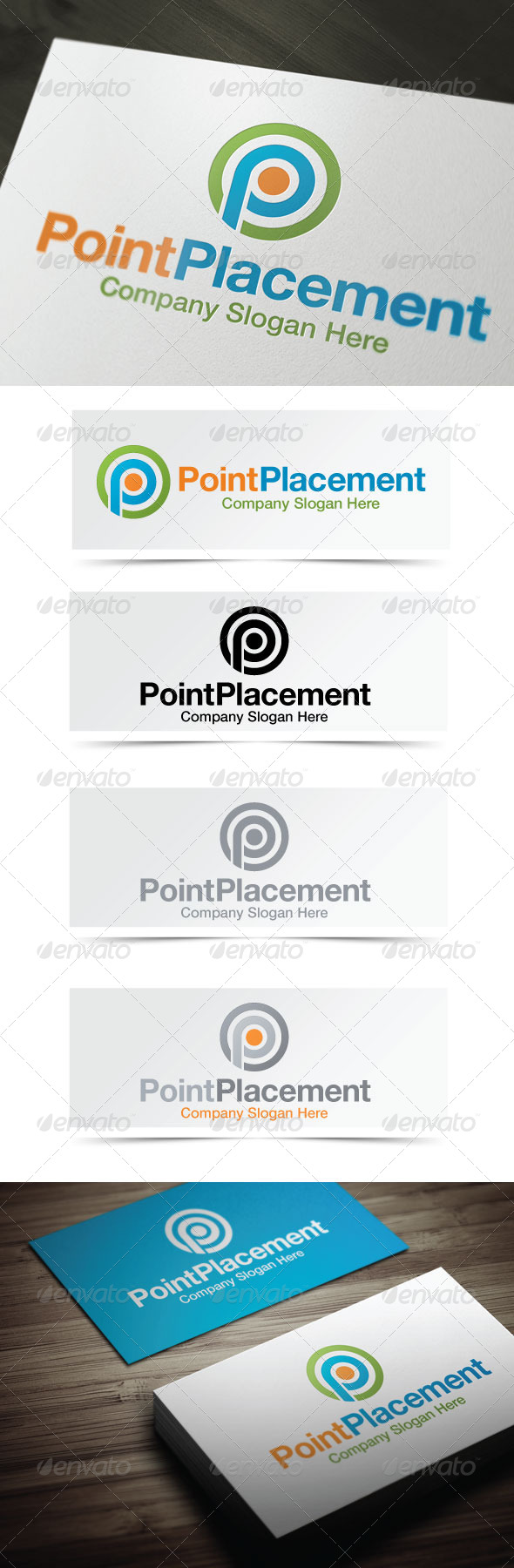 Point Placement - Letters Logo Templates