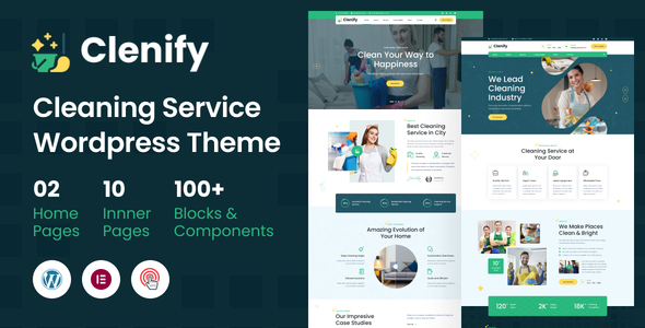 Clenify – Cleaning Service WordPress Theme