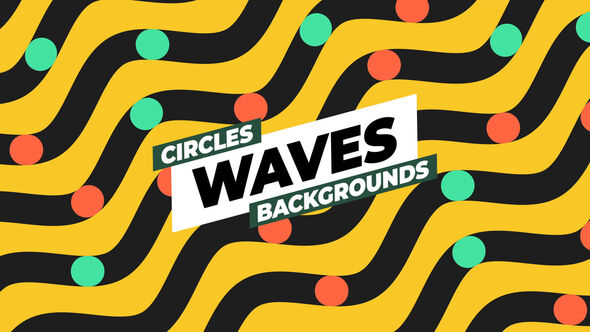 Circles Waves Backgrounds Elements template preview