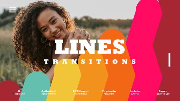 Flat Lines Transitions broadcast-packages template preview