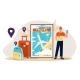 Man with Travel Vector Concept 