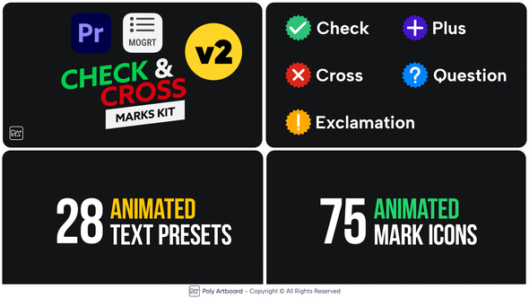 Check & Cross Marks Vol.2 For Premiere Pro