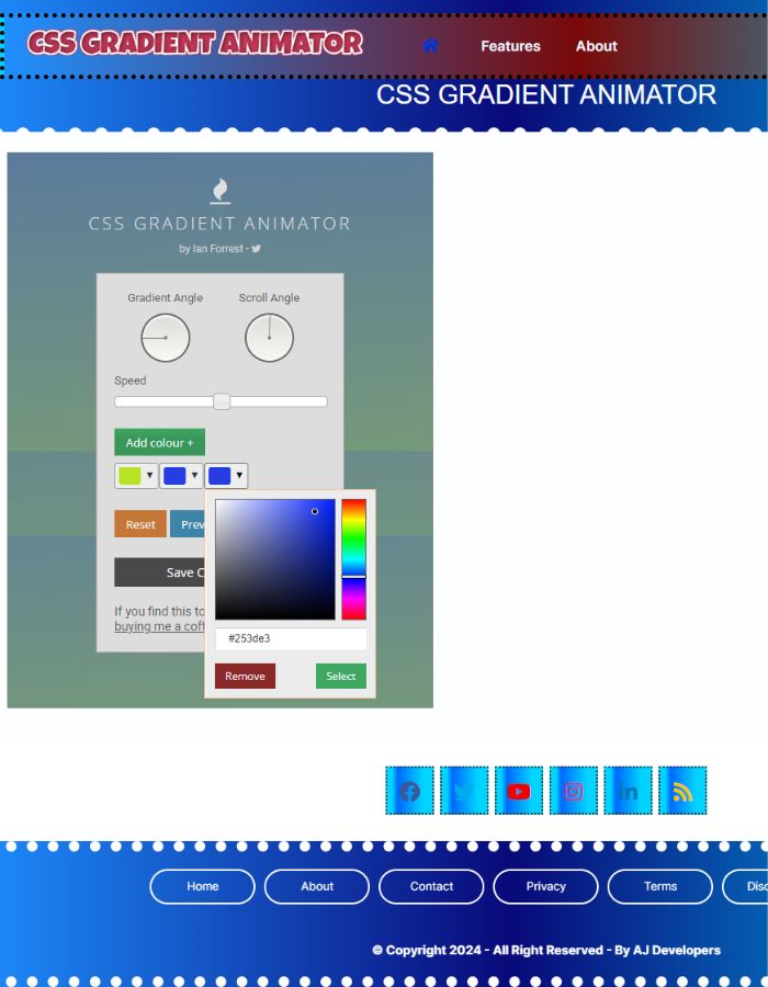 CSS Gradient Animator Theme +Tool For Blogger by CanyonCreatives ...