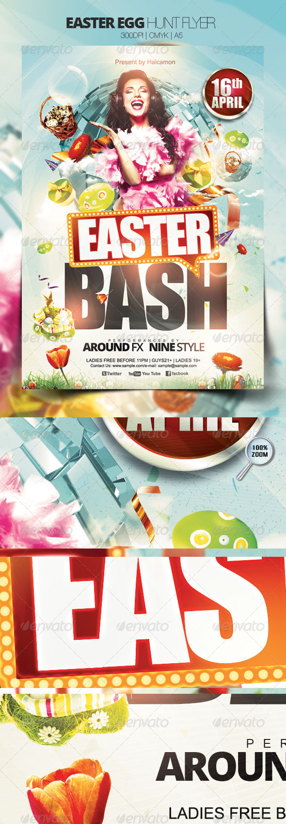 Easter Egg Hunt Flyer - Events Flyers