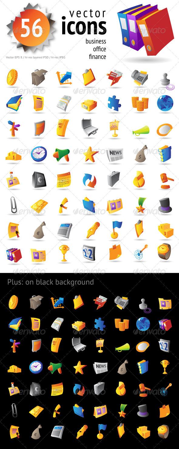 Vector Icons for Business and Finance - Business Icons