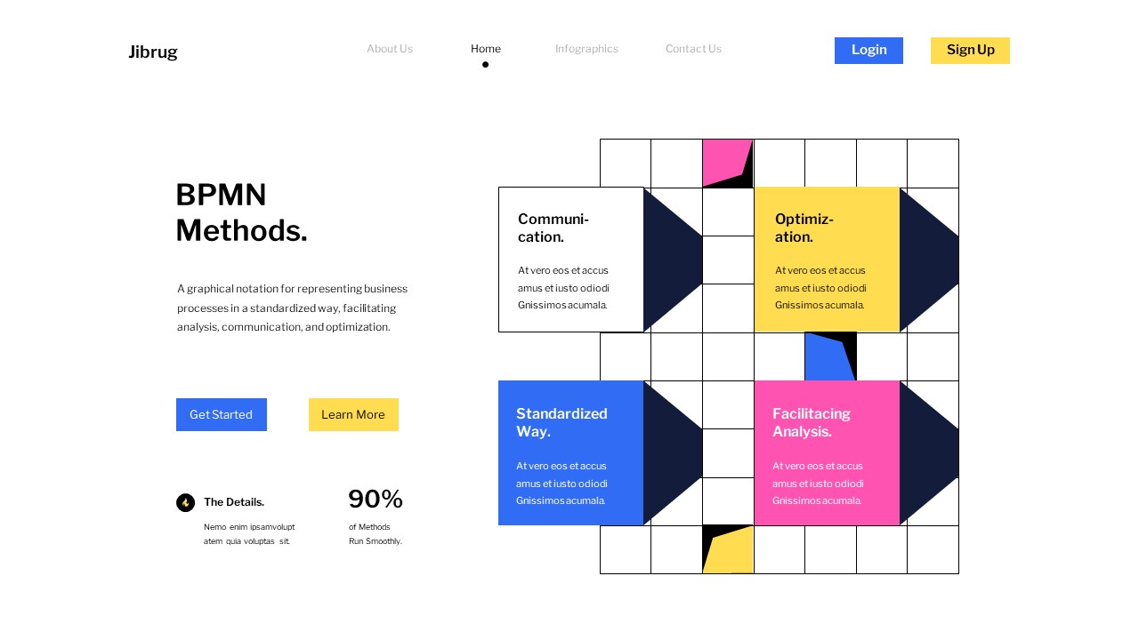 Modern Business Framework Methods Presentation, Presentation Templates