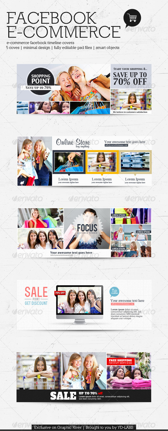FB E-Commerce Timeline Covers - Facebook Timeline Covers Social Media