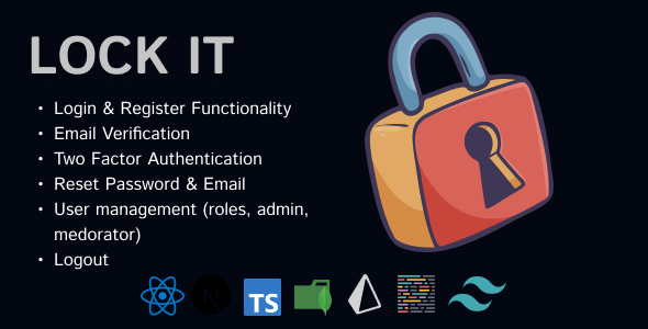 [DOWNLOAD]LockIT - Next.js Profissional Authentication system