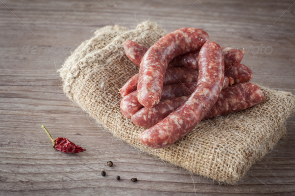 Italian sausage - Stock Photo - Images