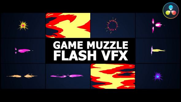 Game VFX Muzzle Flash | DaVinci Resolve