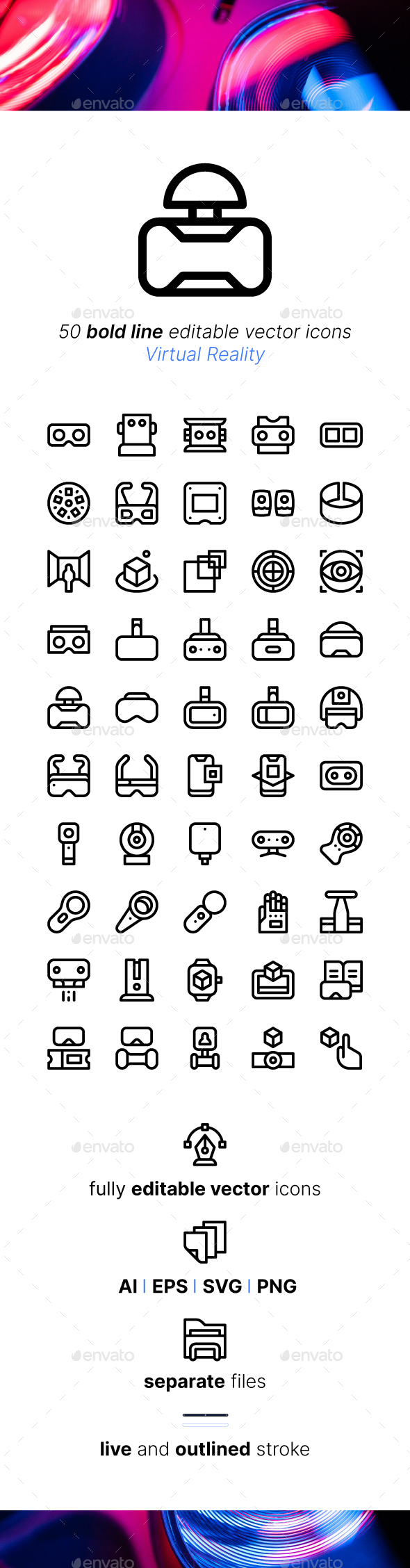 [DOWNLOAD]50 Virtual Reality Icons