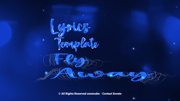 Lyrics Template Fly Away Video Displays template preview
