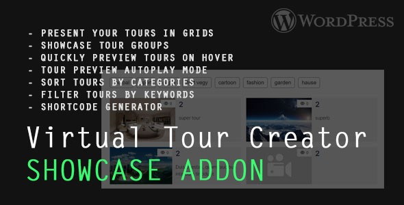 Virtual Tour Creator for WordPress Showcase Addon