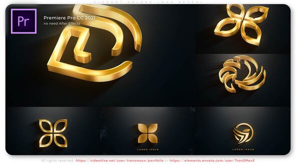 Elegant Golden Logo Reveal