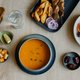 Lentil soup, beef skewers with baked potatoes, Greek salad.  Ramadan food preparation for iftar meal - PhotoDune Item for Sale