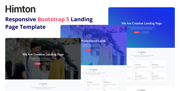 Himton - Responsive Bootstrap 5 Landing Page Template