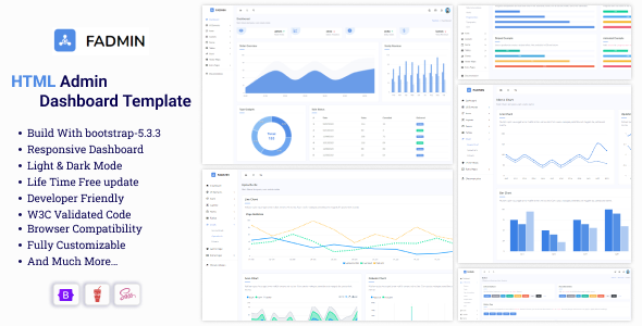 Fadmin - Responsive Bootstrap Admin Dashboard by ThemesBoss | ThemeForest