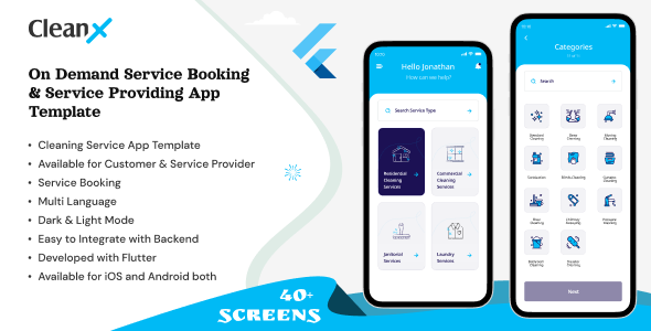 Flutter CleanX App