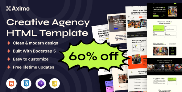 Aximo - Creative Agency HTML Template