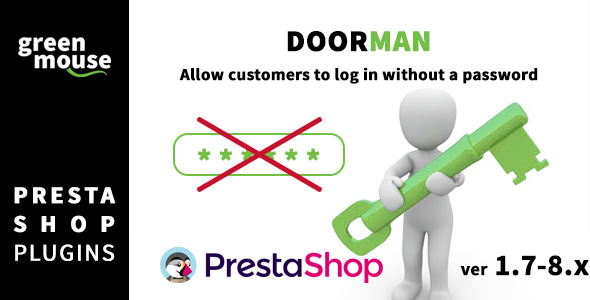 Doorman - allow PrestaShop customers to log in without a password