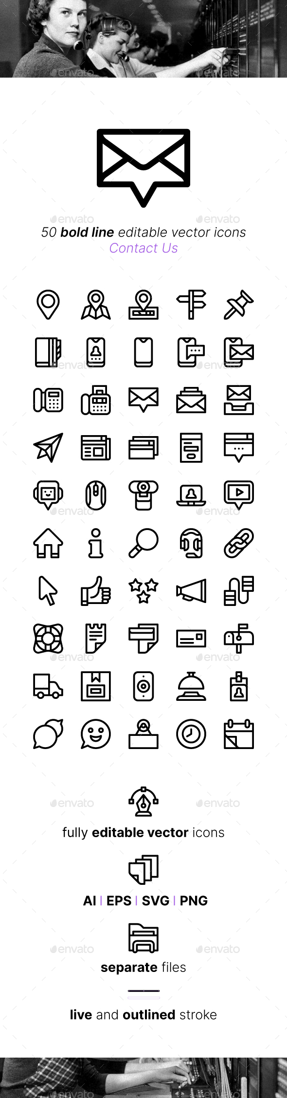 [DOWNLOAD]50 Contact Us Icons
