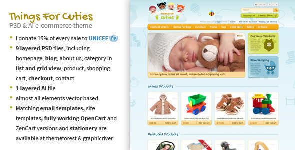 Things for Cuties - ThemeForest 3201248