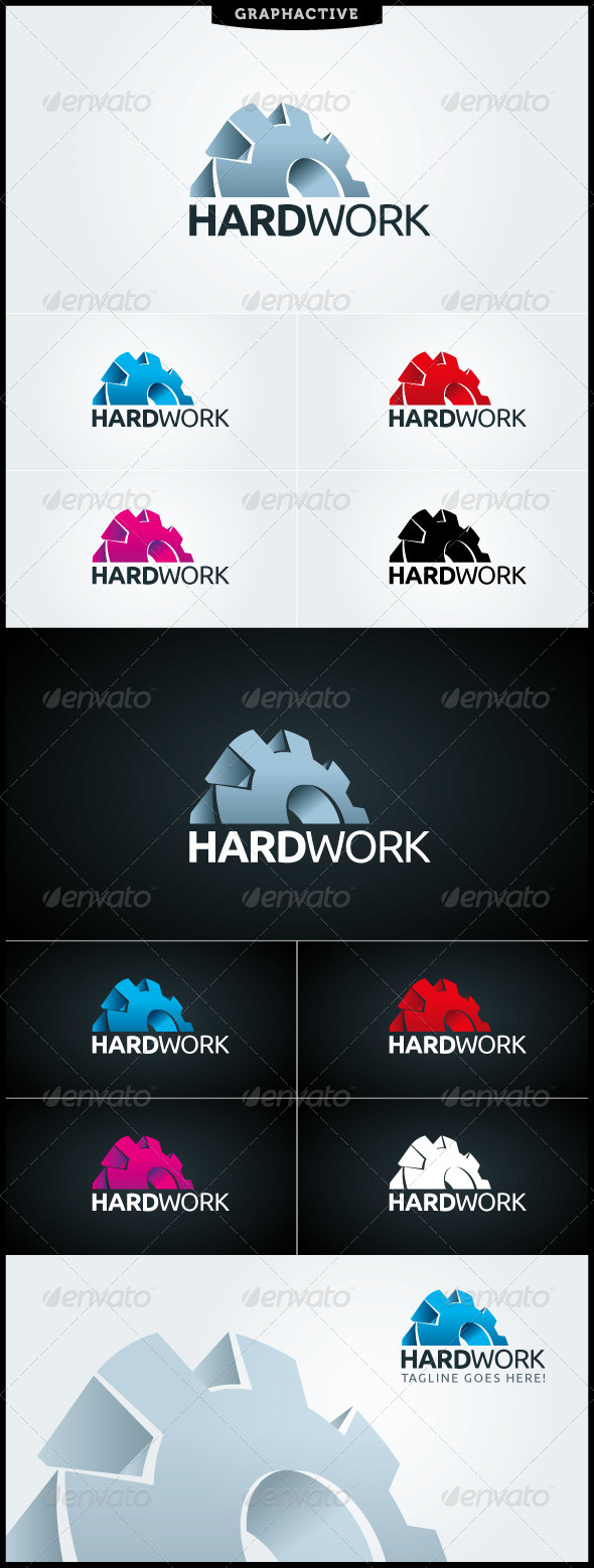 Hard Work Logo Template - Objects Logo Templates