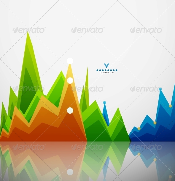Colorful Graphs Background - Media Technology