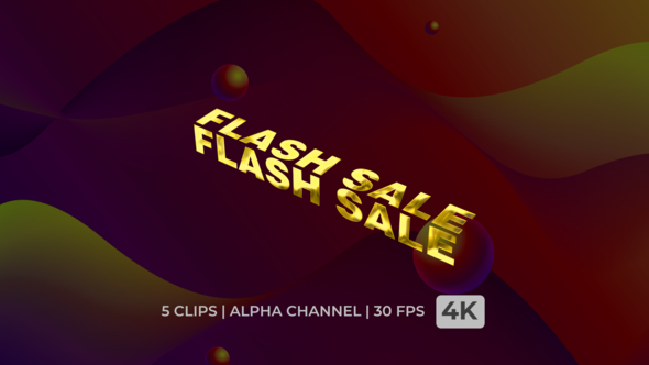 Flash Sale Text Animation