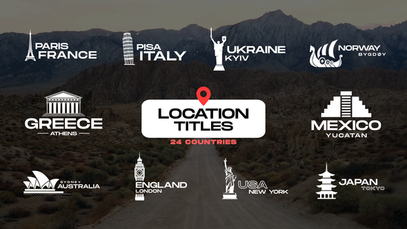 Location Titles Pack / AE Titles template preview