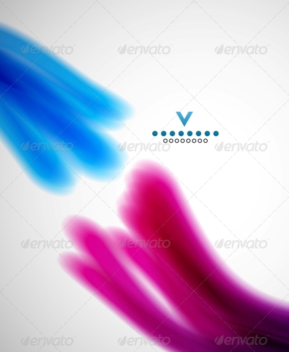 Flowing Blurred Lines Template - Media Technology