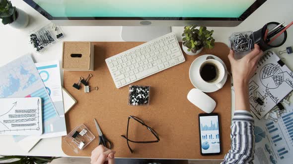 Worker Making Workplace Clean alt
