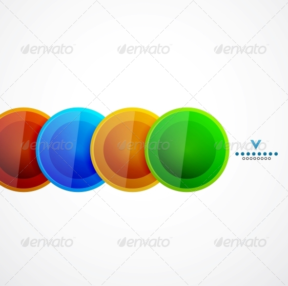 Abstract Geometrical Circles Template - Media Technology