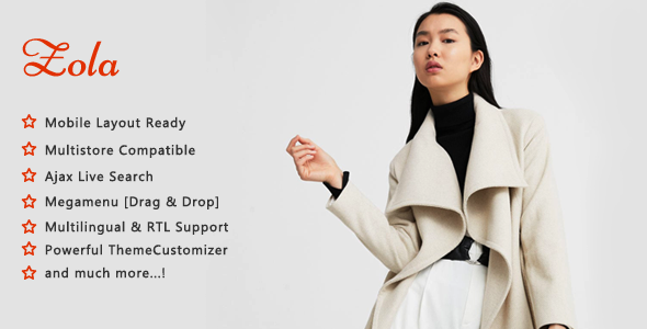 Zola - Minimalist Fashion Shop PrestaShop Theme