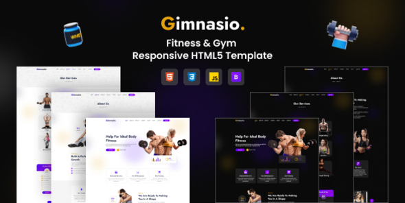 Gimnasio - Fitness & Gym Responsive HTML5 Template