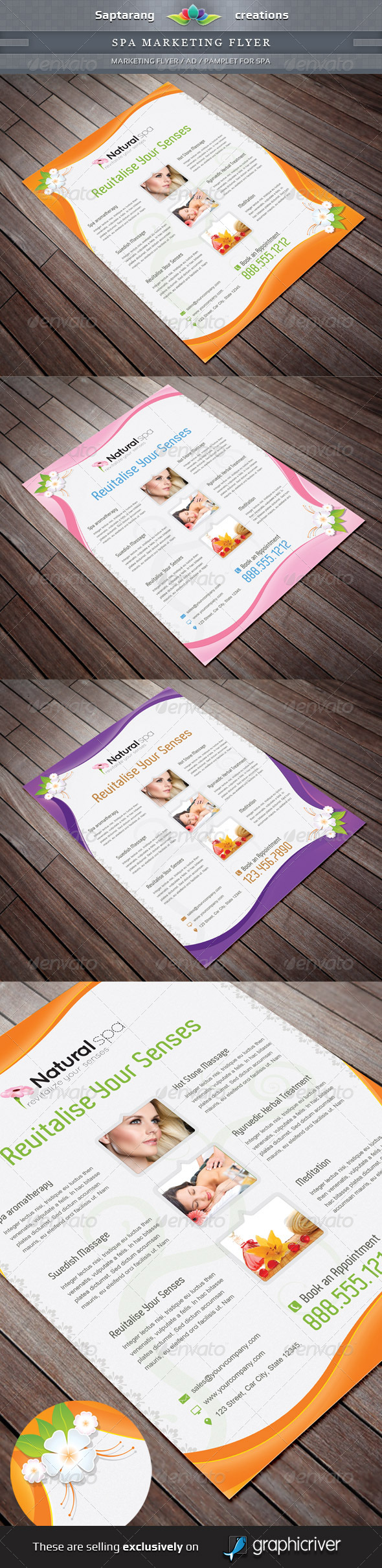 Spa Marketing Flyer - Commerce Flyers