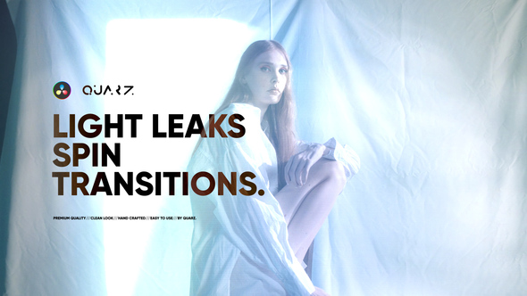 Light Leaks Spin Transitions for DaVinci Resolve