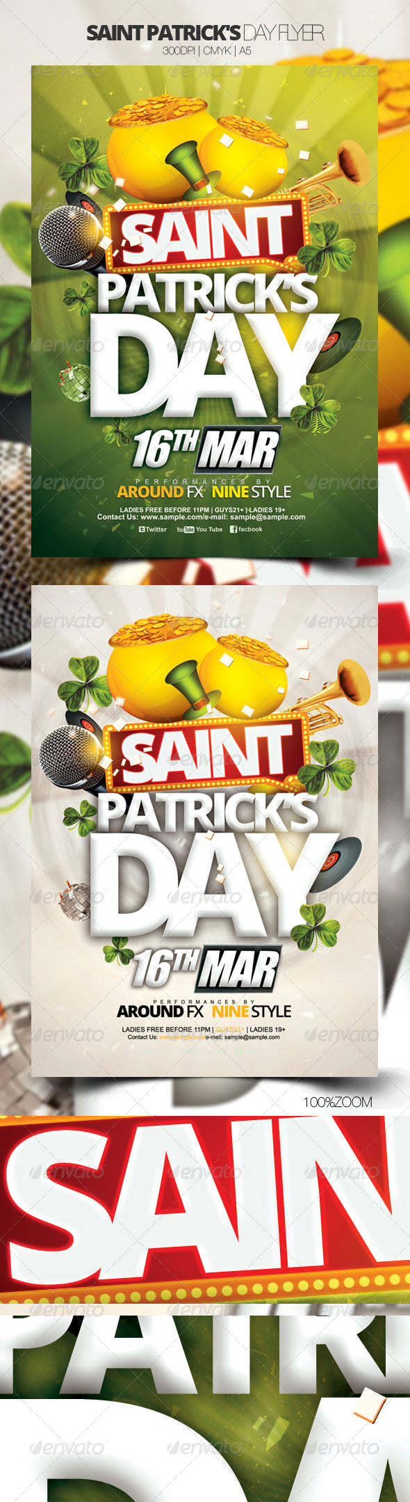 Saint Patrick's Day Flyer - Holidays Events