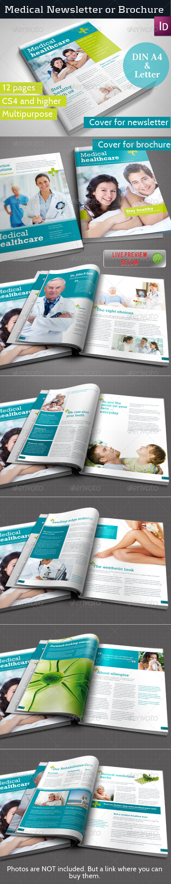 Medical Newsletter Template - Newsletters Print Templates