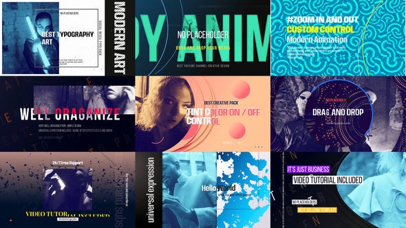 Typography Pack 01 Premiere Pro template preview