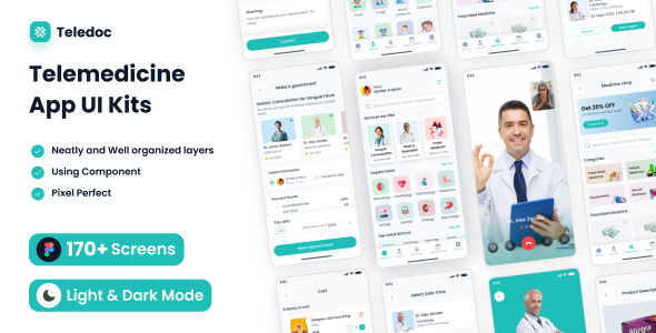 Teledoc - Telemedicine App UI Kit