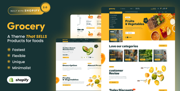 Grocery - Shopify 2.0 eCommerce Theme
