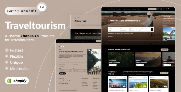 Travel Tourism - Trip Agency Shopify 2.0 Theme