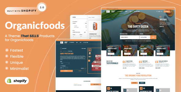 Organic Food - Agriculture Farm Shopify 2.0 Theme