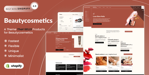 Beauty Cosmetics - Shopify 2.0 Makeup Shop Theme