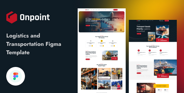 Onpoint - Logistics and Transportation Figma Template